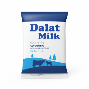 Sữa Tiệt Trùng Dalat Milk - Có Đường 220ml