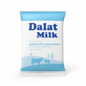 Sữa Tiệt Trùng Dalat Milk Không Đường 220ml