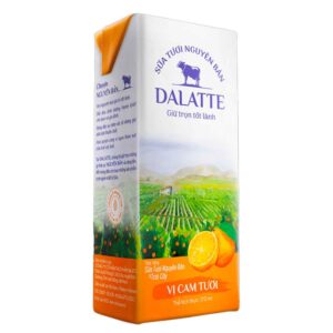 Sữa Tiệt Trùng Dalatte Vị Cam 170ml