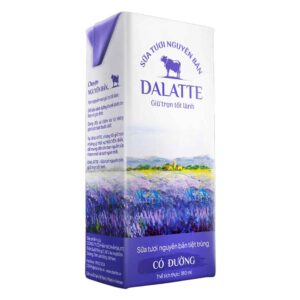 Sữa Tiệt Trùng Dalatte Có Đường 180ml