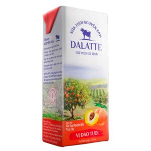 Sữa Tiệt Trùng Dalatte Vị Đào 170ml