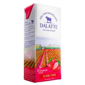 Sữa Tiệt Trùng Dalatte Vị Dâu 170ml