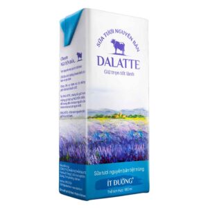 Sữa Tiệt Trùng Dalatte Ít Đường 180ml