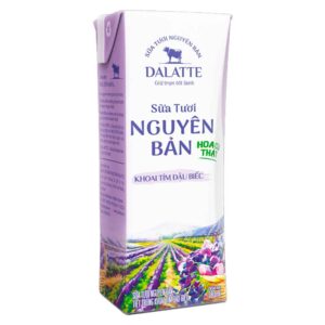 Sữa Tiệt Trùng Dalatte Khoai Tím Đậu Biếc 180ml