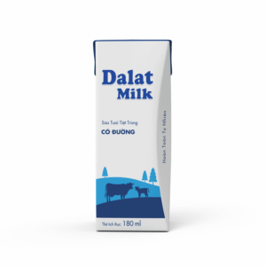 Sữa Tiệt Trùng Dalat Milk - Có Đường 180ml