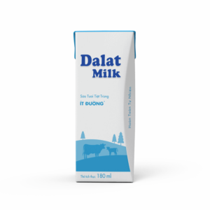 Sữa Tiệt Trùng Dalat Milk - Ít Đường 180ml