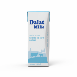 Sữa Tiệt Trùng Dalat Milk - Không Đường 180ml