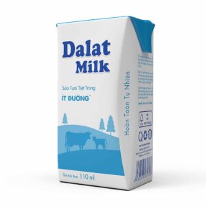 Sữa Tiệt Trùng Dalat Milk- Ít Đường 110ml